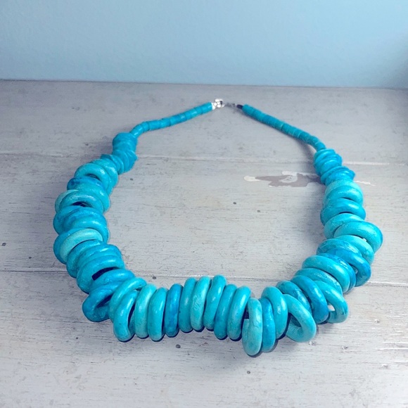 Turquoise chunky necklace - Picture 1 of 11